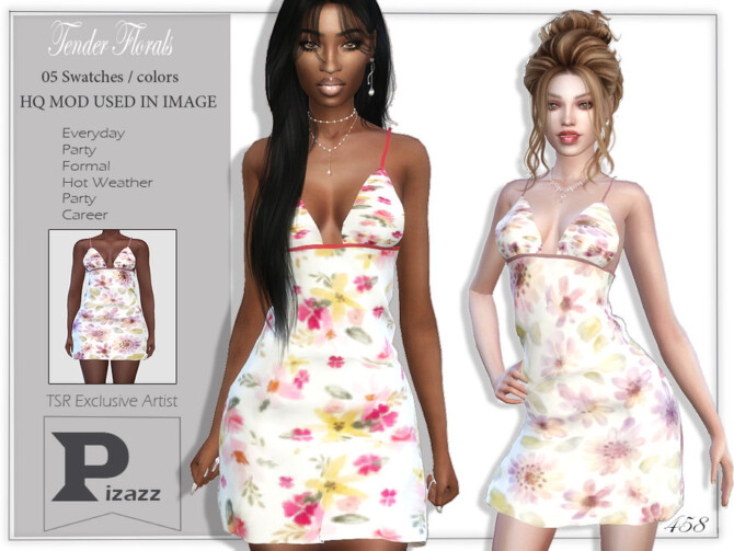 Sims 4 Tender Florals by pizazz at TSR