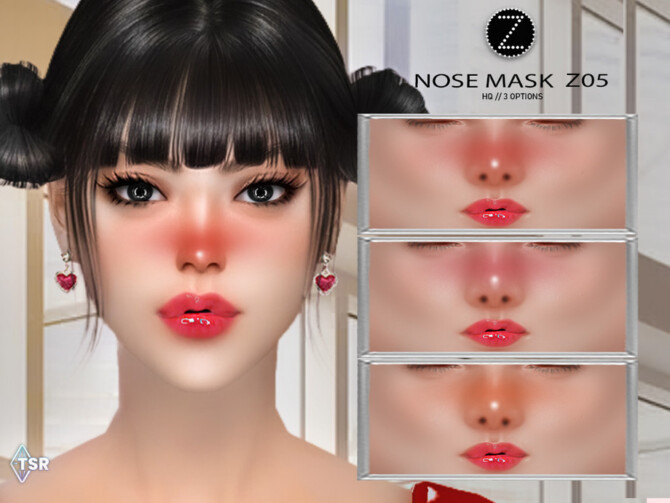 Sims 4 NOSE MASK Z05 by ZENX at TSR