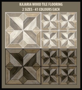 Kajaria Wood Tile Flooring by Simmiller at Mod The Sims 4