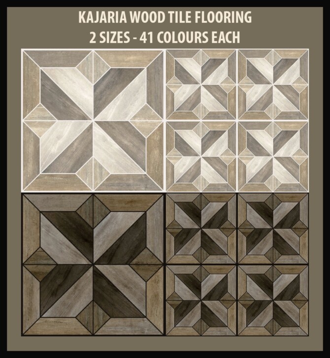 Sims 4 Kajaria Wood Tile Flooring by Simmiller at Mod The Sims 4