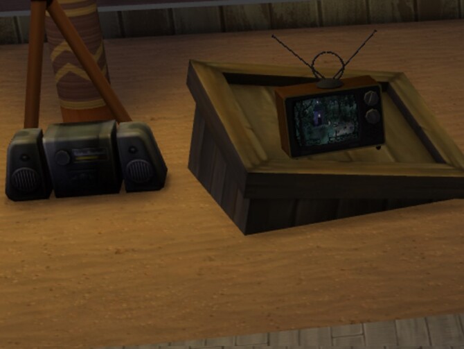 Sims 4 Off the Grid TV & Radio by SlyVenom at Mod The Sims 4