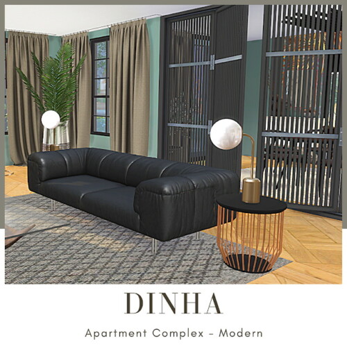 Sims 4 Complex Apartment   Lot with 6 Apartments at Dinha Gamer