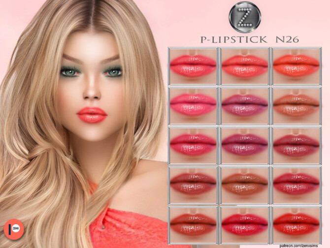 Sims 4 LIPSTICK N26 by ZENX at TSR