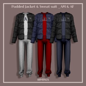 Padded Jacket & Sweat suit at RIMINGs