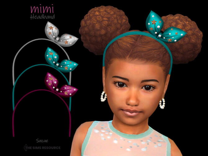 Sims 4 Mimi Headband Child by Suzue at TSR