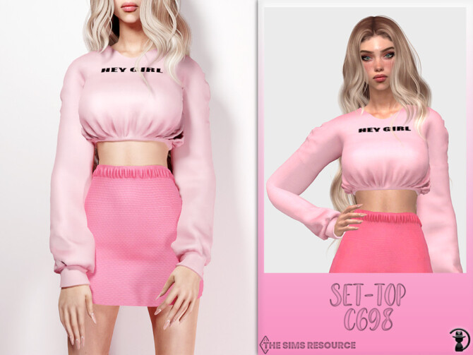 Sims 4 Set Top C698 by turksimmer at TSR