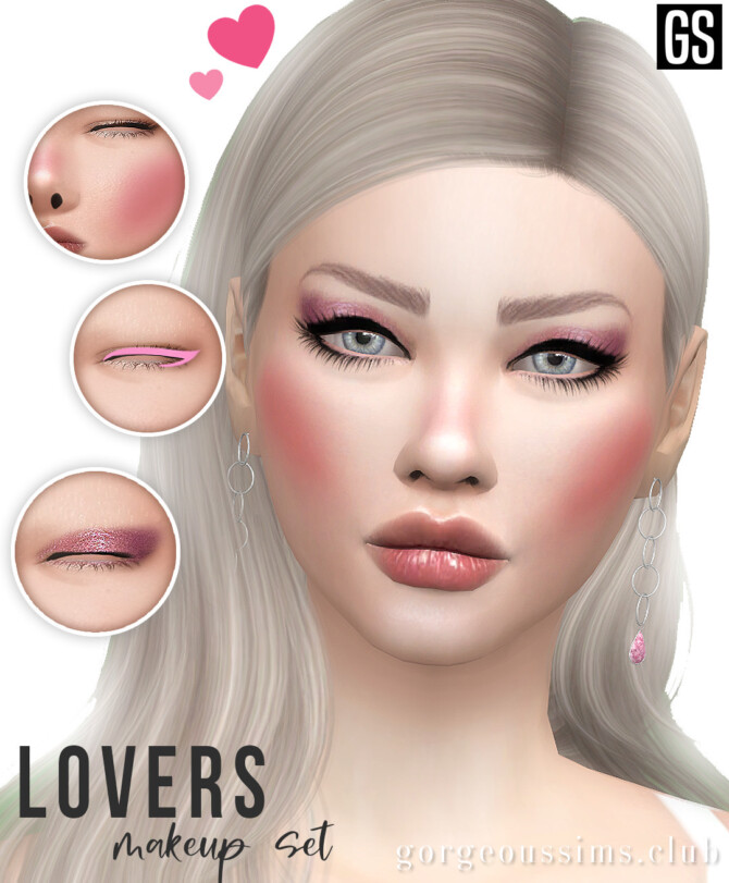 Sims 4 Lovers Makeup Set at Gorgeous Sims
