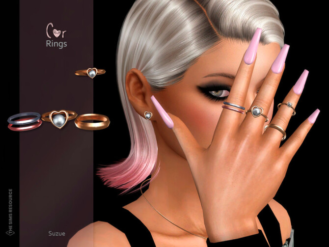 Sims 4 Cor Rings (Right Side) by Suzue at TSR