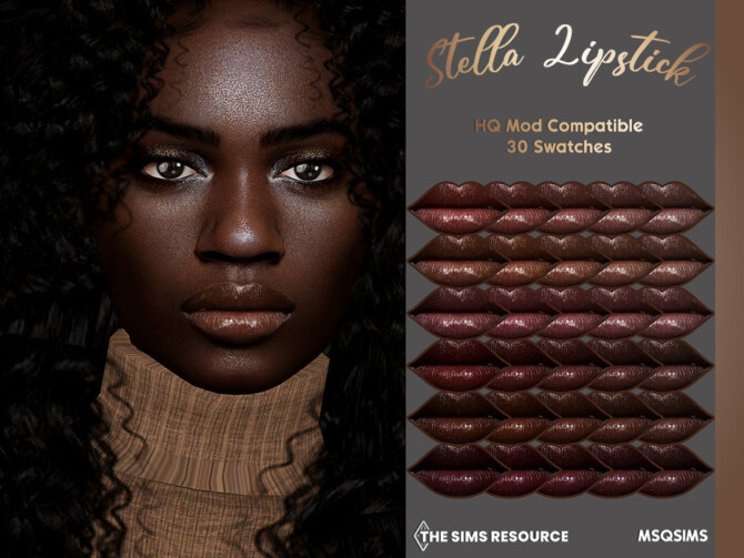 Sims 4 Stella Lipstick by MSQSIMS at TSR