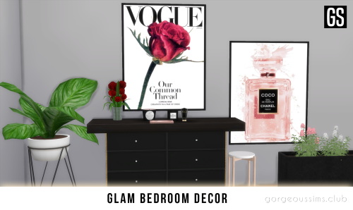 Sims 4 Glam Bedroom Decor at Gorgeous Sims