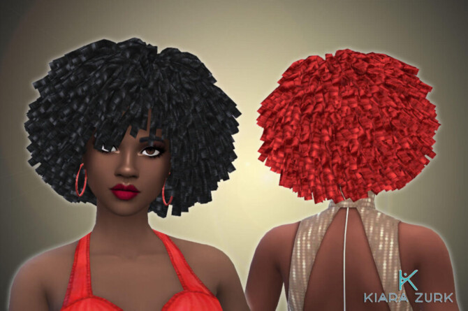 Sims 4 Messy Curls at My Stuff Origin