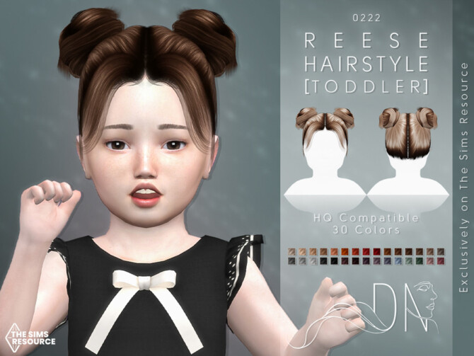 Sims 4 Reese Hairstyle [Toddler] by DarkNighTt at TSR