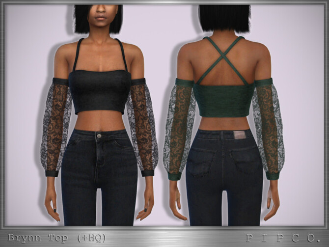 Sims 4 Brynn Top II by Pipco at TSR