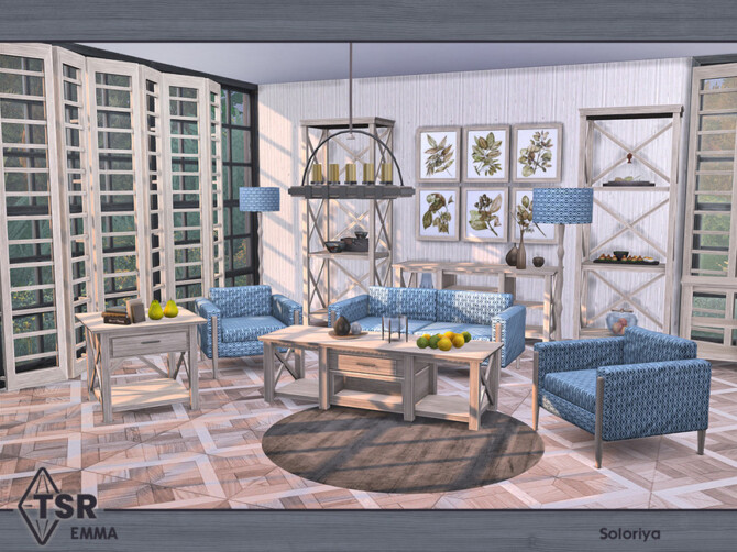 Sims 4 Emma Livingroom by soloriya at TSR