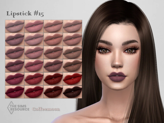Sims 4 Lipstick N15 by coffeemoon at TSR