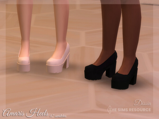 Sims 4 Amaris Heels by Dissia at TSR