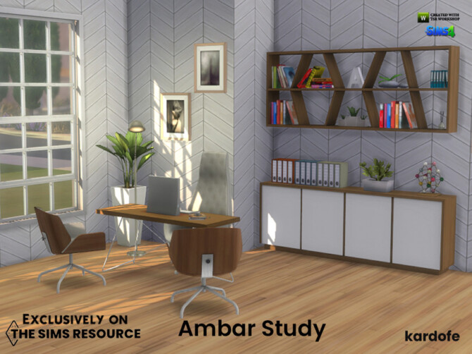 Sims 4 Ambar Study  by kardofe at TSR