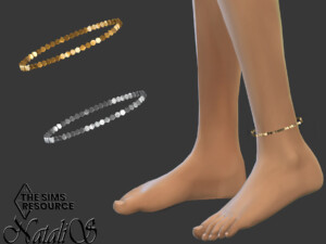 Metal sequin anklet by NataliS at TSR
