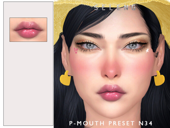 Sims 4 P Mouth Preset N34 by Seleng at TSR
