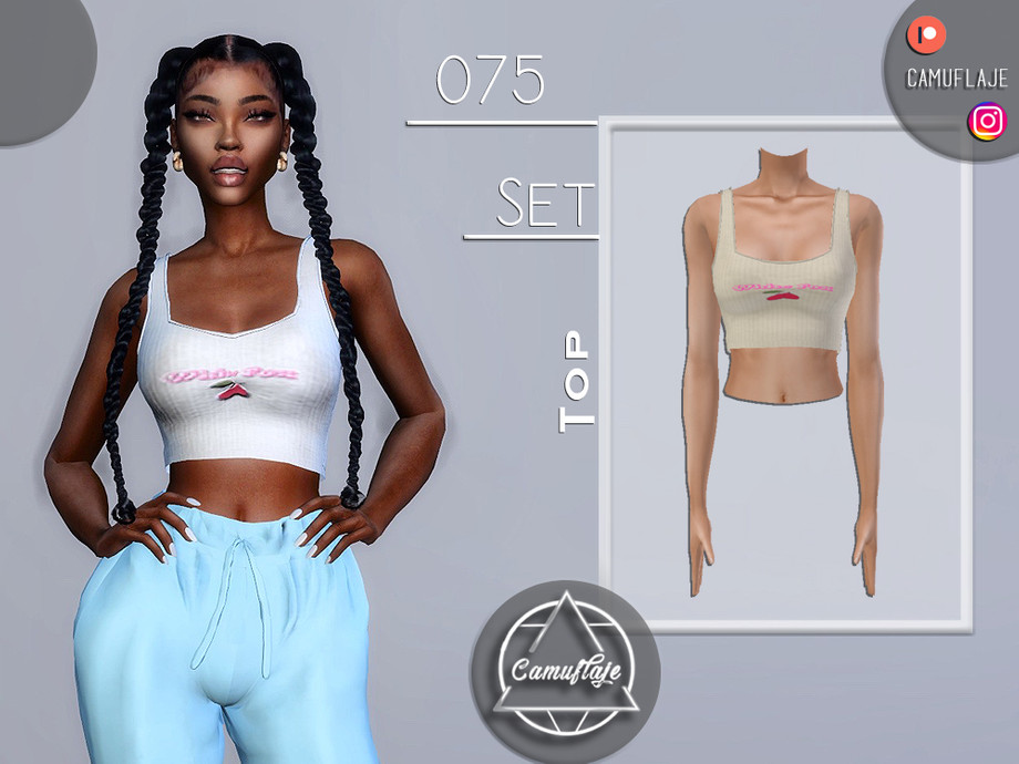 SET 075 - Top by Camuflaje at TSR » Sims 4 Updates