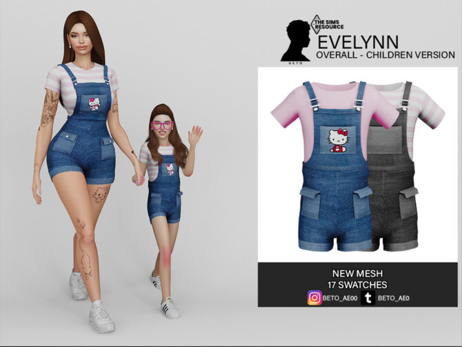 Sims 4 Evelynn Overall by Beto ae0 at TSR