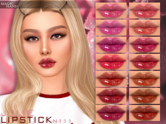 Sims 4 Julie Lipstick N111 by MagicHand at TSR