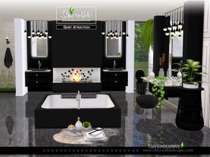 Sims 4 Quiet Attraction Bathroom by SIMcredible! at TSR