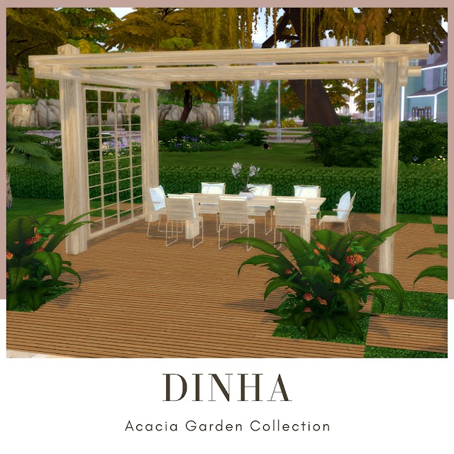 Sims 4 Acacia Garden Collection at Dinha Gamer