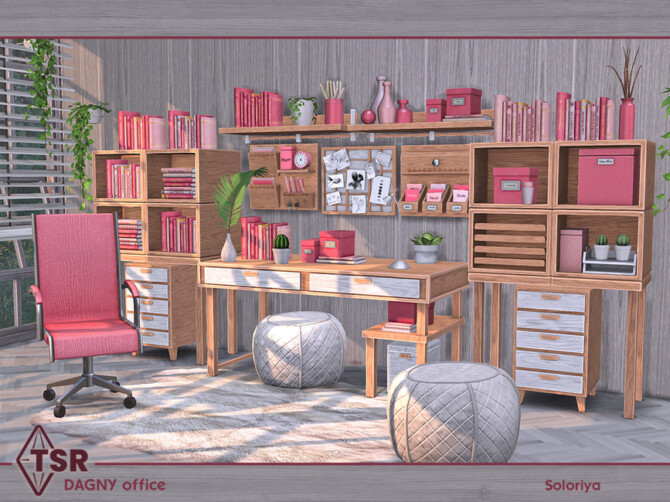 Sims 4 Dagny Office by soloriya at TSR