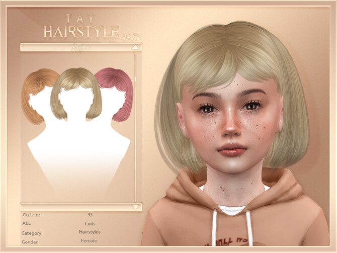 Sims 4 Tay   Child Hair by JavaSims at TSR