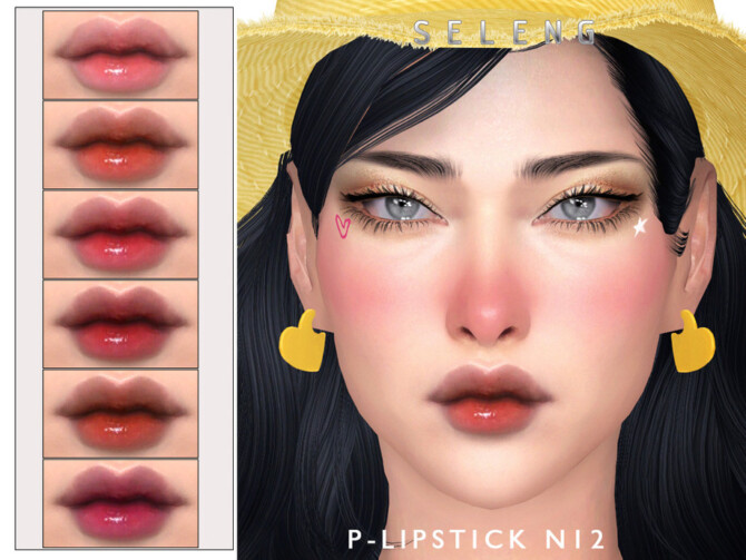 Sims 4 P Lipstick N12 by Seleng at TSR