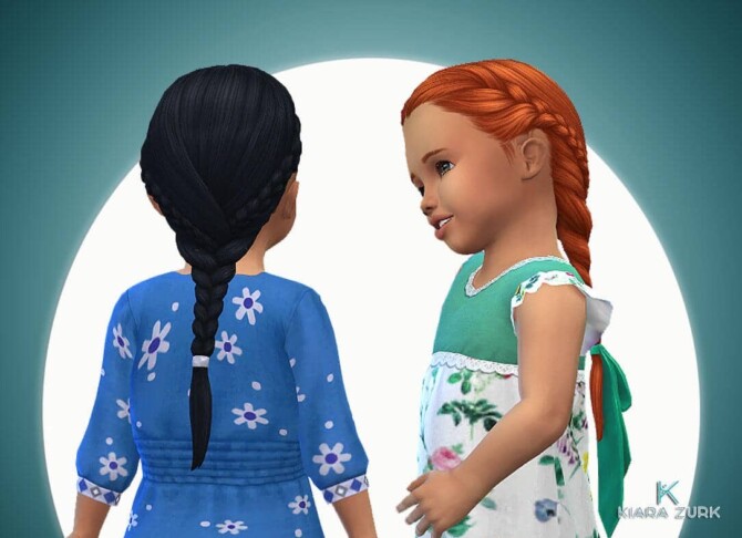 Sims 4 Braid Single for Toddlers at My Stuff Origin