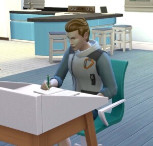 Homework at Desk Mod by BosseladyTV at Mod The Sims 4