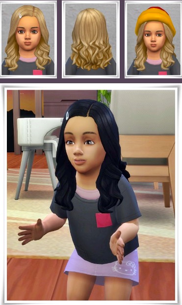 Sims 4 Kristina Toddler Hair Clip at Birksches Sims Blog