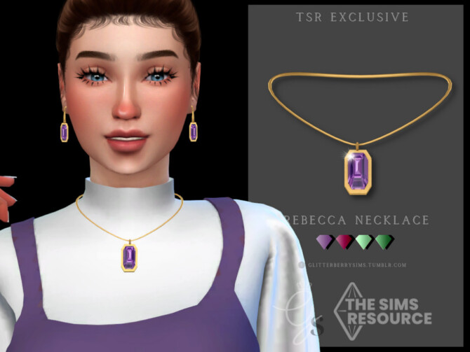 Sims 4 Rebecca Necklace by Glitterberryfly at TSR
