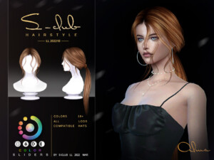 Long straight ponytail by S-CLUB at TSR