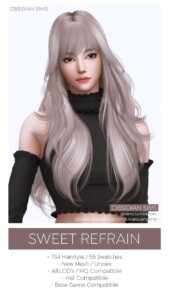 SWEET REFRAIN HAIRSTYLE at Obsidian Sims