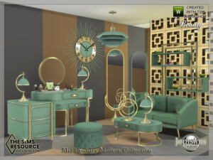Mid-Century Modern Collection beauty salon by jomsims at TSR
