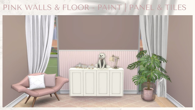 Sims 4 Pink Walls & Floor   Paint at Dinha Gamer