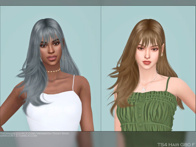 Sims 4 Female Hair G80 by Daisy Sims at TSR