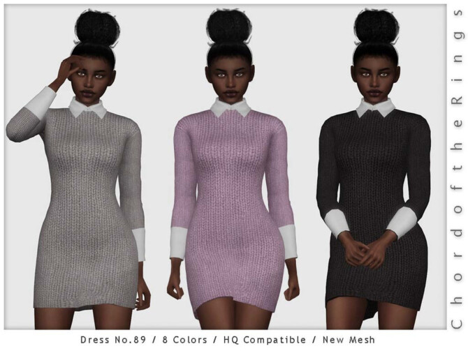 Sims 4 Dress No.89 by ChordoftheRings at TSR