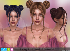 Distant Dreamer Hair at Newsea Sims 4