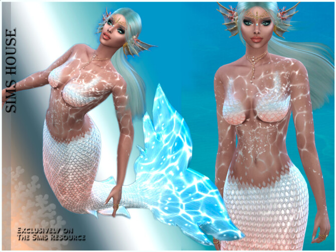 Sims 4 Mermaid Outfit Top by Sims House at TSR