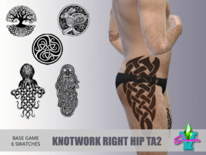 Knotwork Right Hip Tattoo by SimmieV at TSR