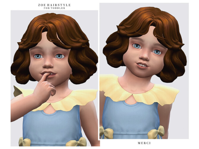 Sims 4 Zoe Hair by  Merci  at TSR