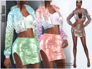 Holographic laser skirt by Sims House at TSR