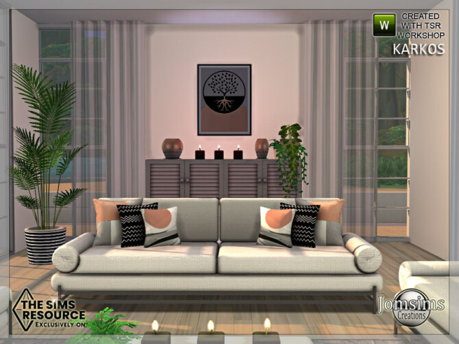 Sims 4 Karkos livingroom by jomsims at TSR