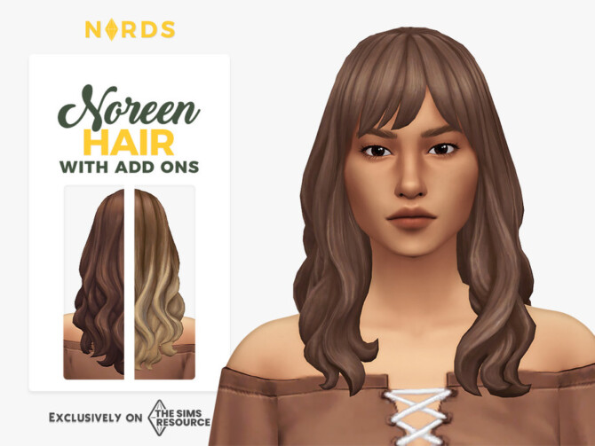 Sims 4 Noreen Hair by Nords at TSR