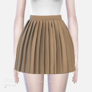Pleated Mini Skirt at Charonlee