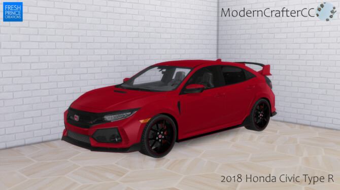 Sims 4 2018 Honda Civic Type R at TSR